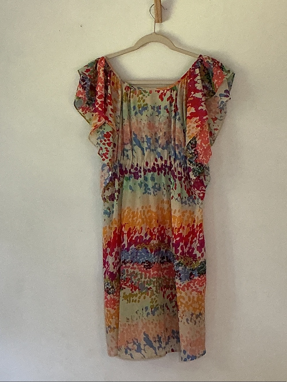 Floral Multicolor Ruffle Mini Dress - Picture 2 of 5
